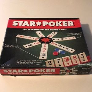 Vintage star poker game never used